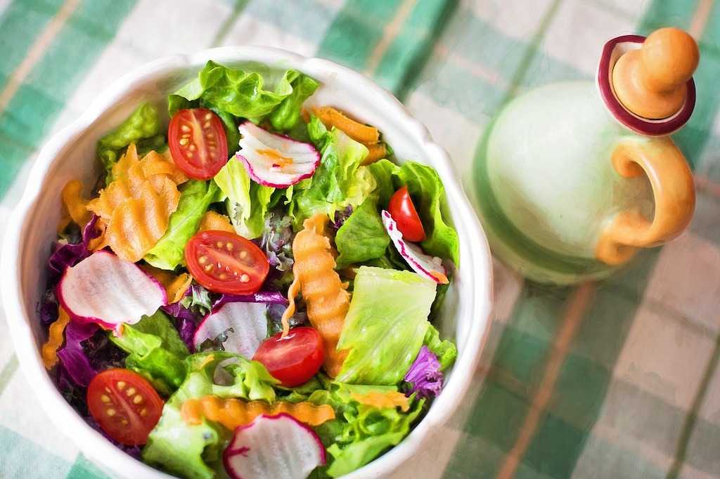 cesta organica salada no bowl